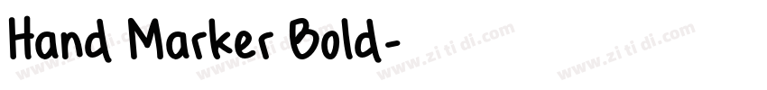 Hand Marker Bold字体转换